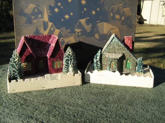 Christmas putz houses